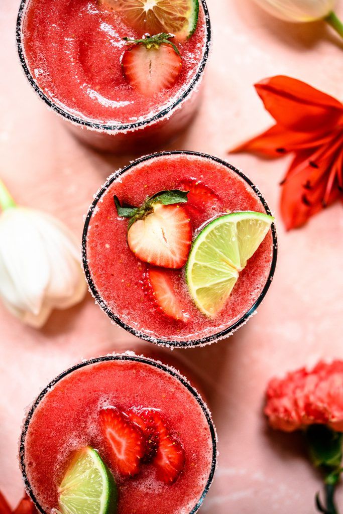 Watermelon Jalapeno Frozen Margaritas Recipe The Feedfeed