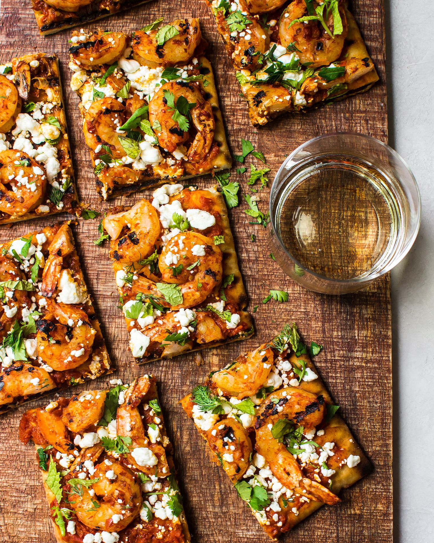 Grilled Harissa Shrimp Flatbread Recipe The Feedfeed