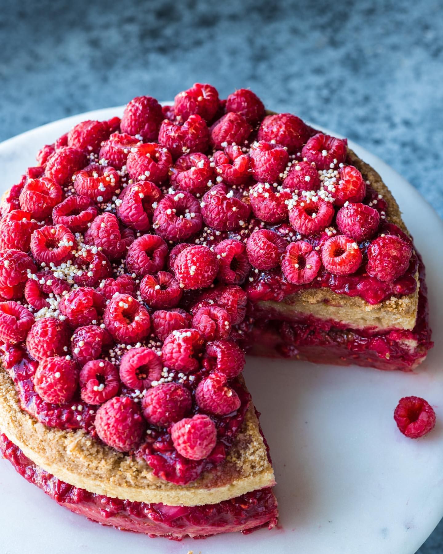 Rhubarb Raspberry Crumble Tart Recipe | The Feedfeed