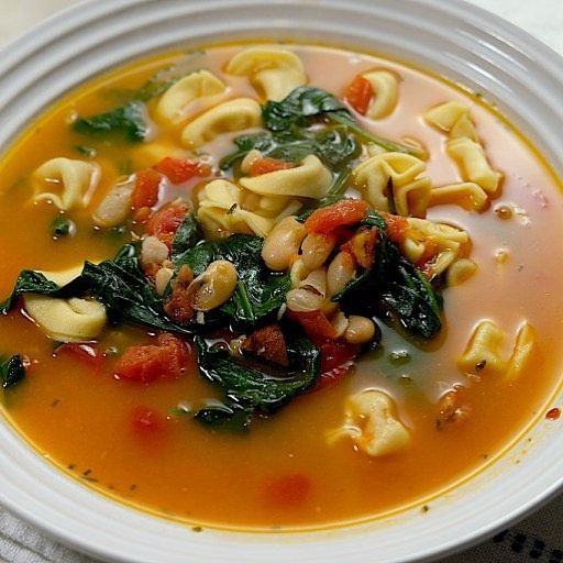 Vegetable Bean Soup with Tortellini by sipsnibblesbites Quick & Easy Recipe The Feedfeed