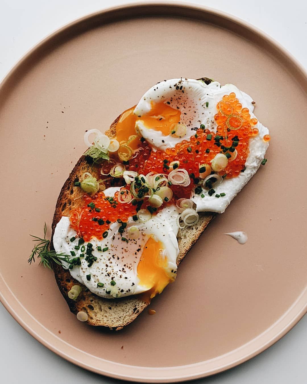 Egg and Trout Roe Toast Recipe