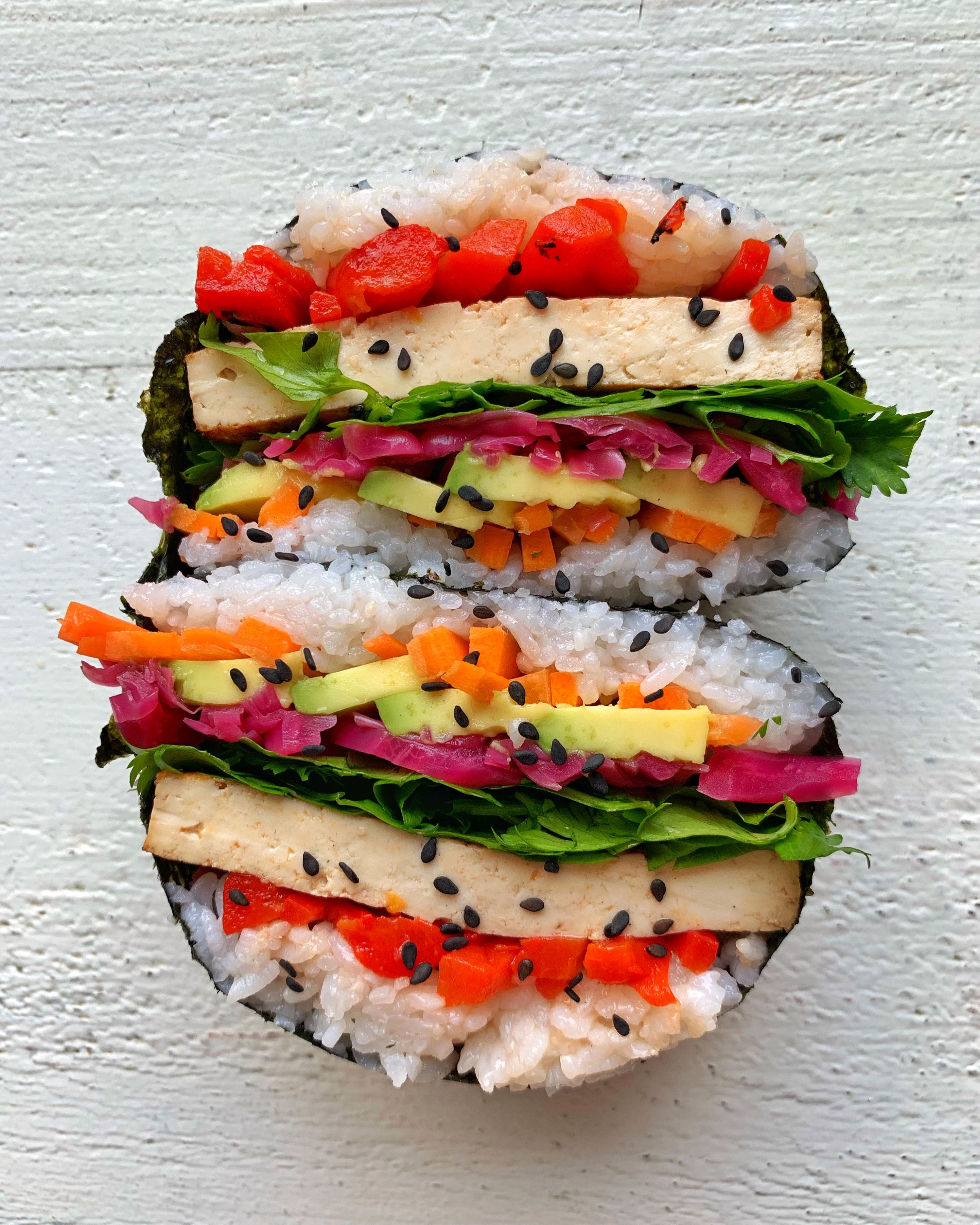 How to Make Grilled Tofu, Avocado, and Rice Seaweed Sandwiches Video Recipe The Feedfeed