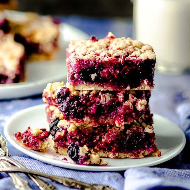 Raspberry Blueberry Bars Recipe The Feedfeed