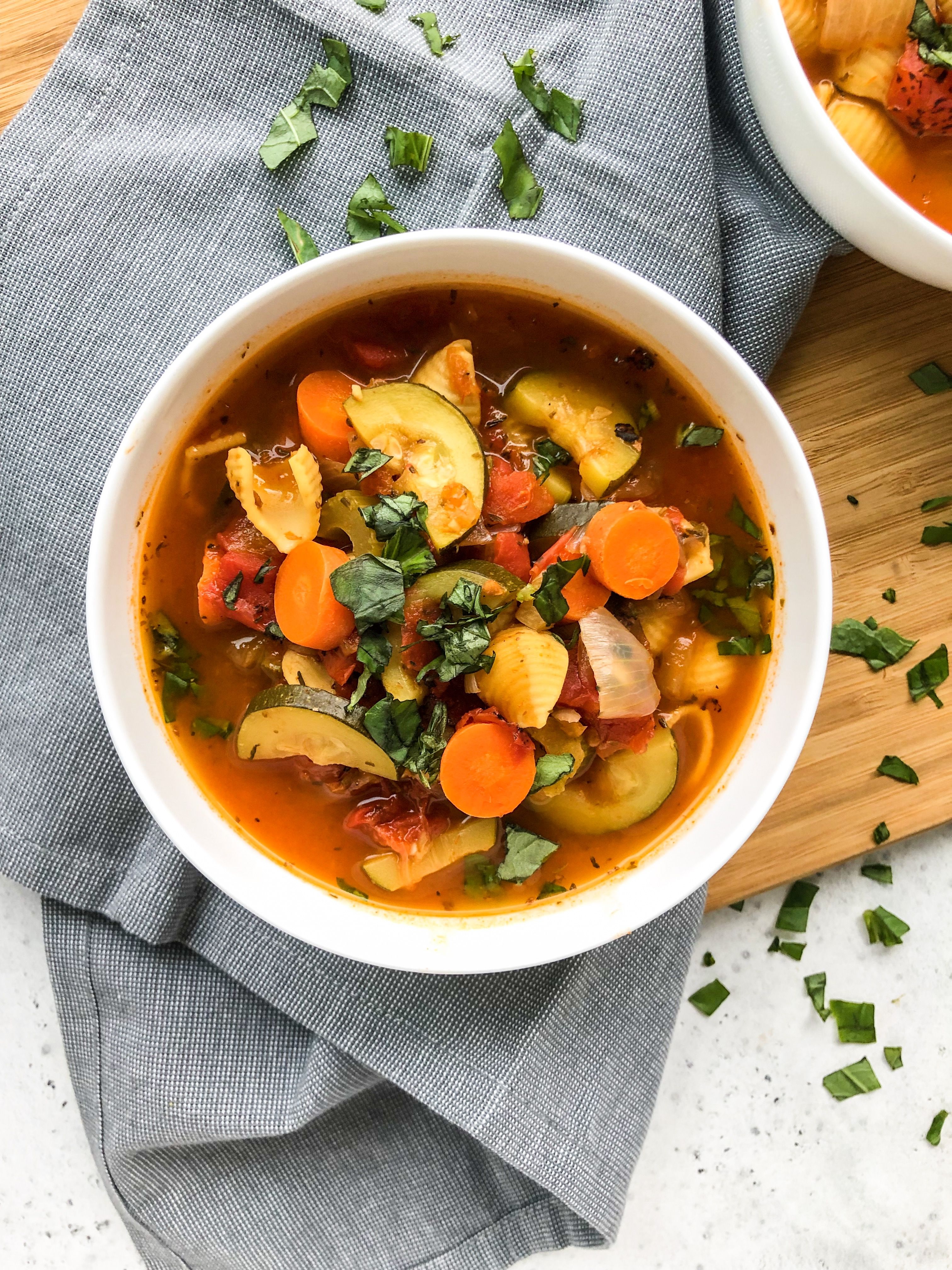 Vegetable Minestrone Soup by livingwellwithnic | Quick & Easy Recipe ...