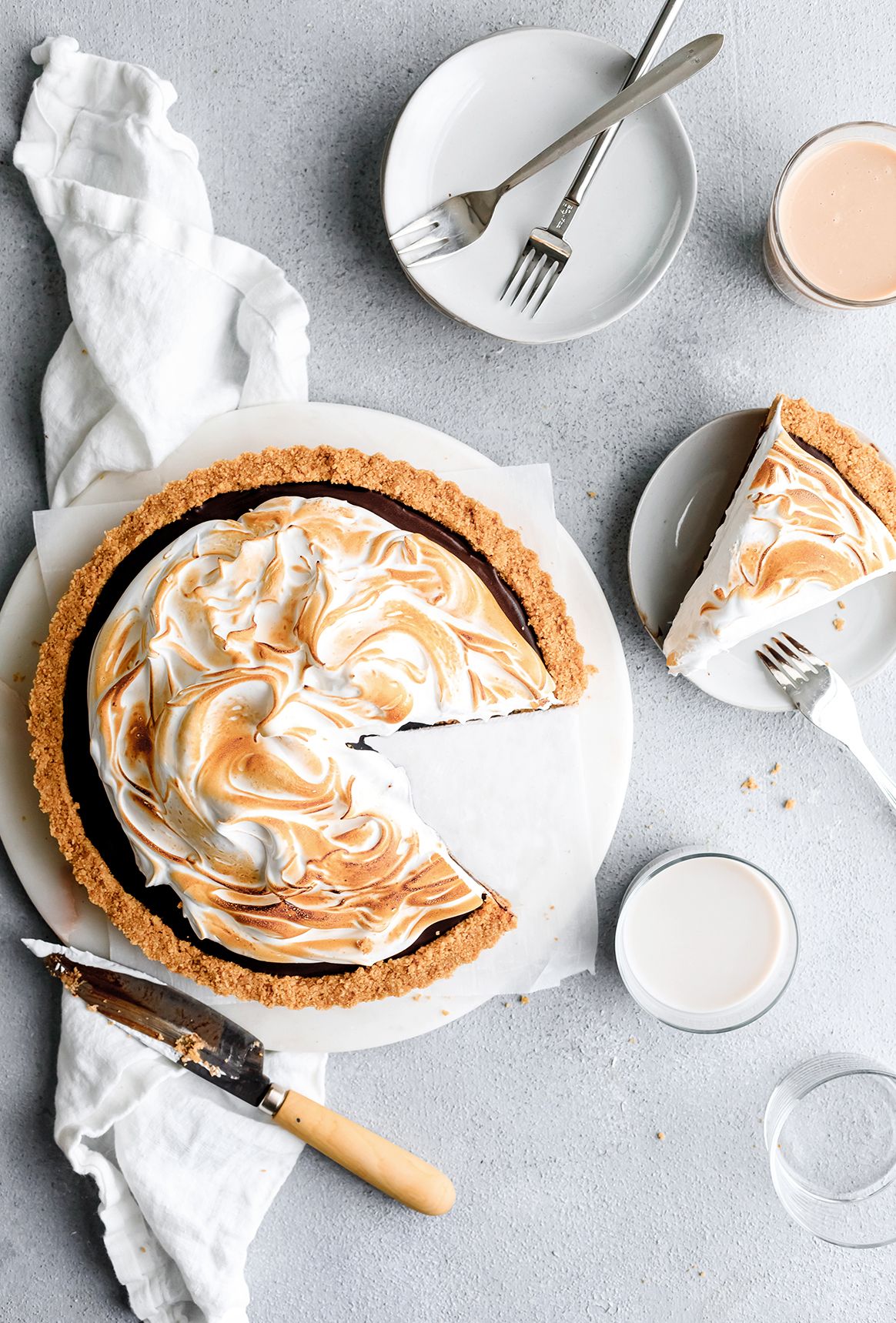 S'mores Meringue Pie Recipe | The Feedfeed