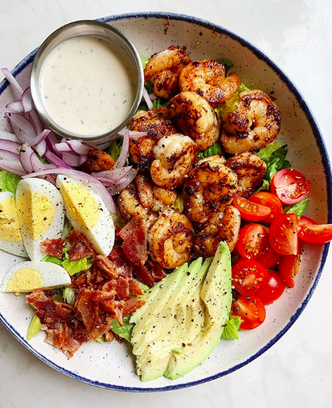 Shrimp Cobb Salad Recipe | The Feedfeed