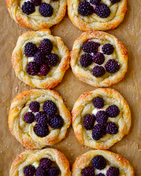 Cream Cheese Pastry with Blackberries Recipe | The Feedfeed