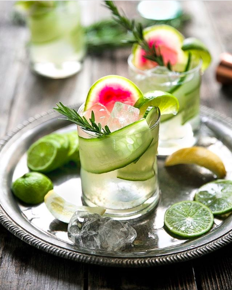 Rosemary Cucumber Gin and Tonic Recipe | The Feedfeed