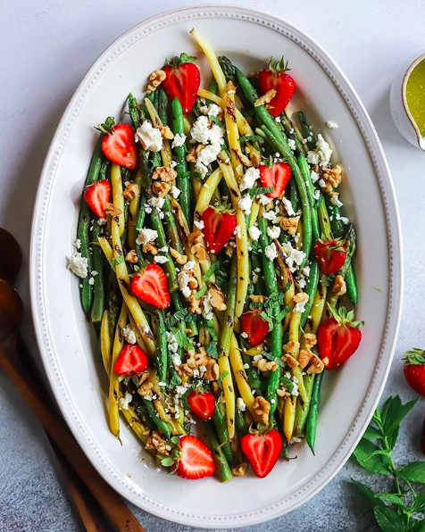 Green Beans and Strawberry Salad | The Feedfeed