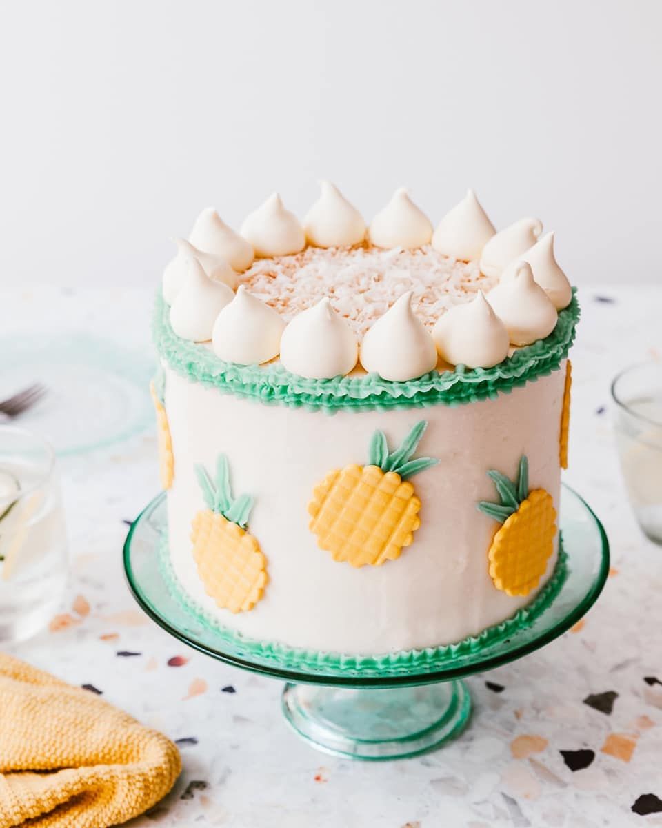 Happy birthday Cake How To Make Pineapple Square garden Cake #Topcakemaster  - YouTube
