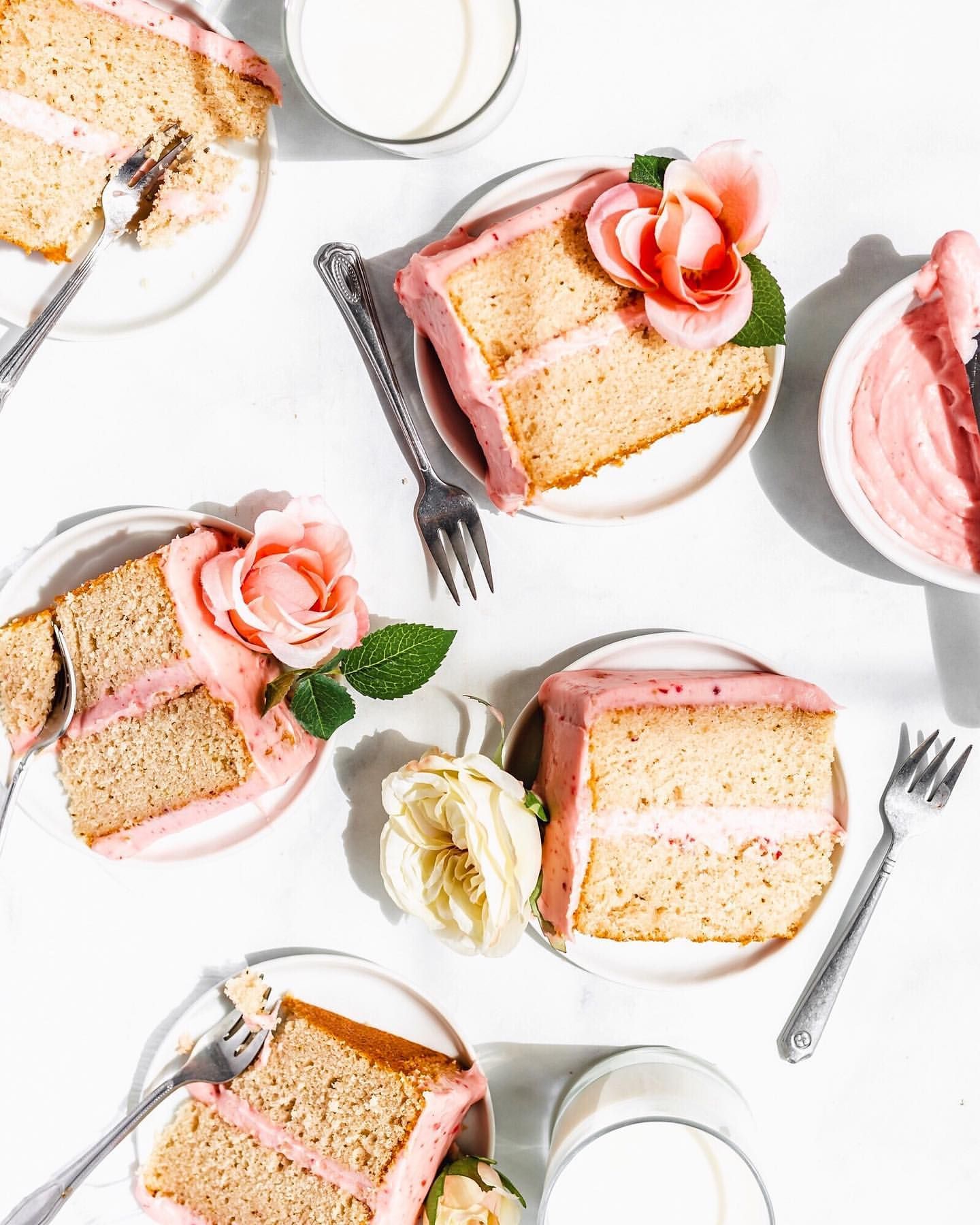 Strawberry Cake with Strawberry Cream Cheese Frosting Recipe The Feedfeed
