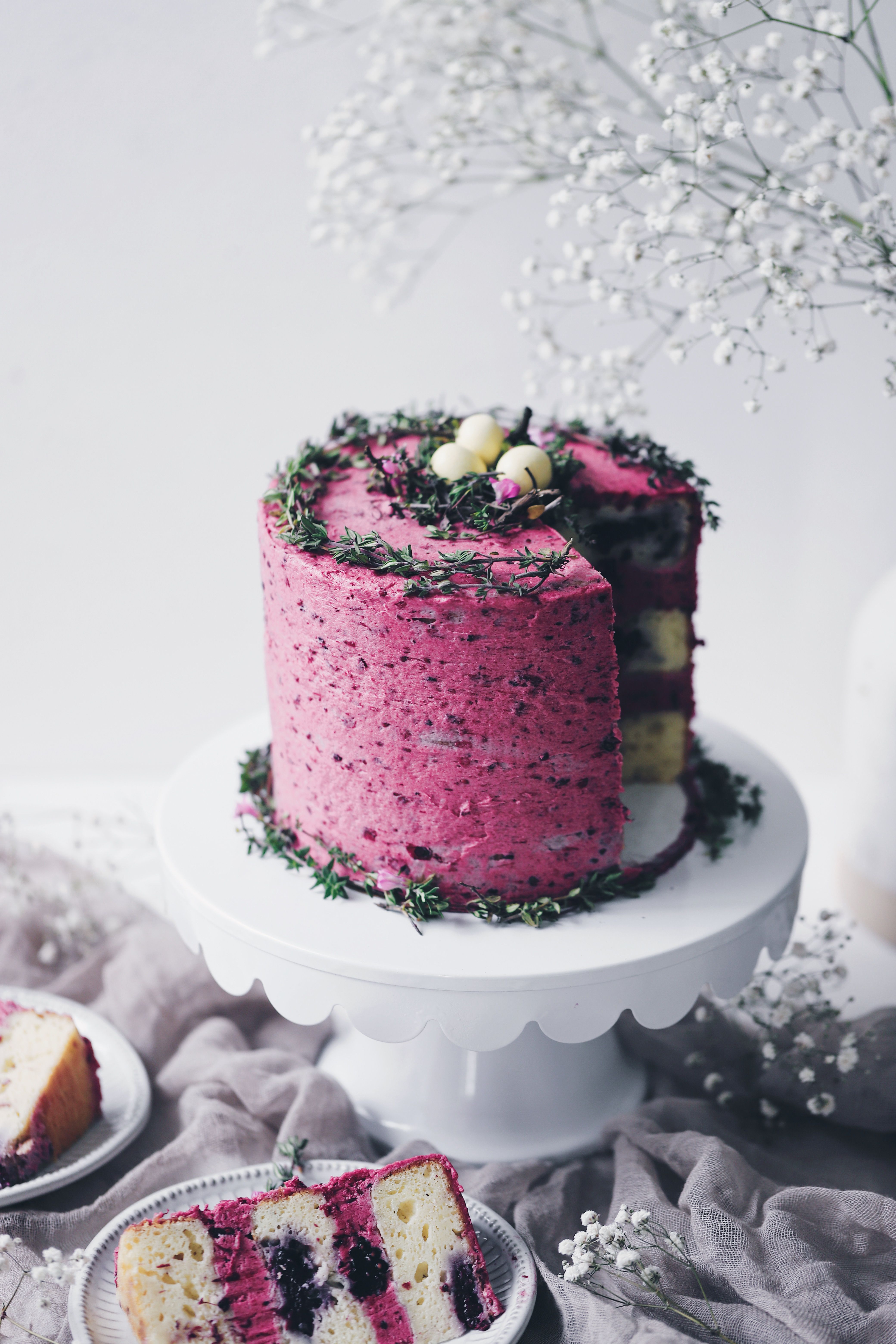 Rosemary Honey Cake With Blackberry Buttercream and A Cookbook | Adventures  in Cooking