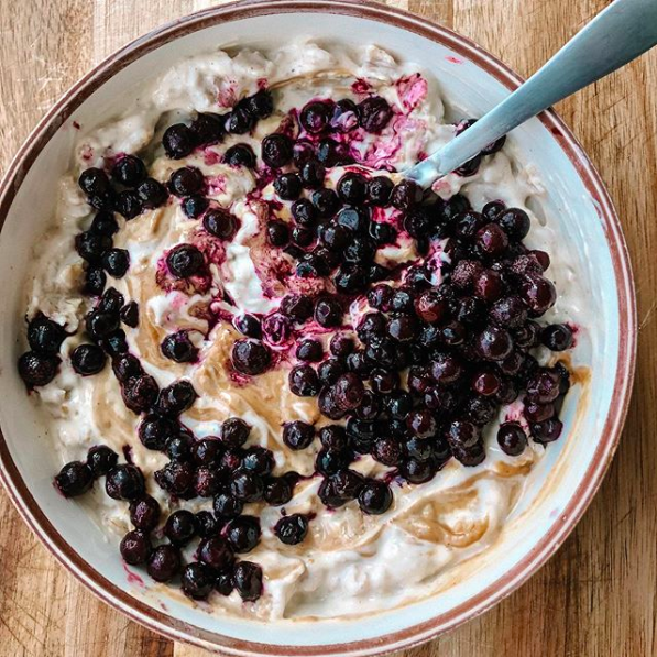 Blueberry Yogurt Oatmeal Recipe The Feedfeed