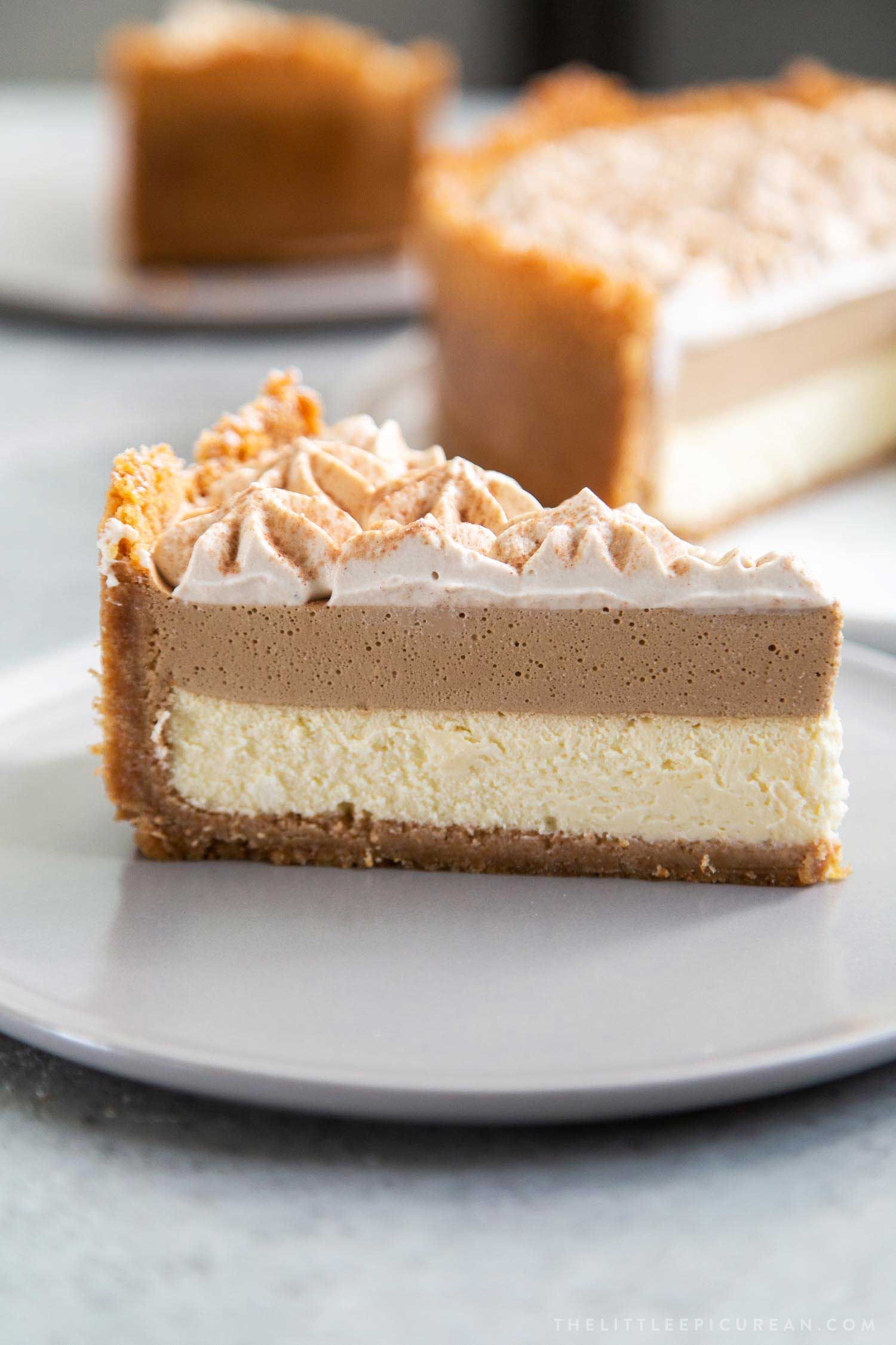 Coffee Mousse Cheesecake with Graham Cracker Crust Recipe The Feedfeed