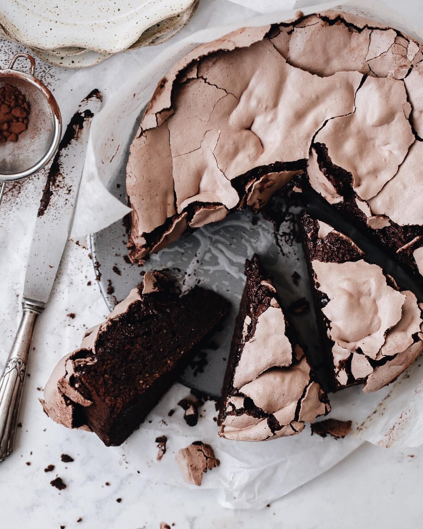 Chocolate Hazelnut Meringue Cake Recipe The Feedfeed