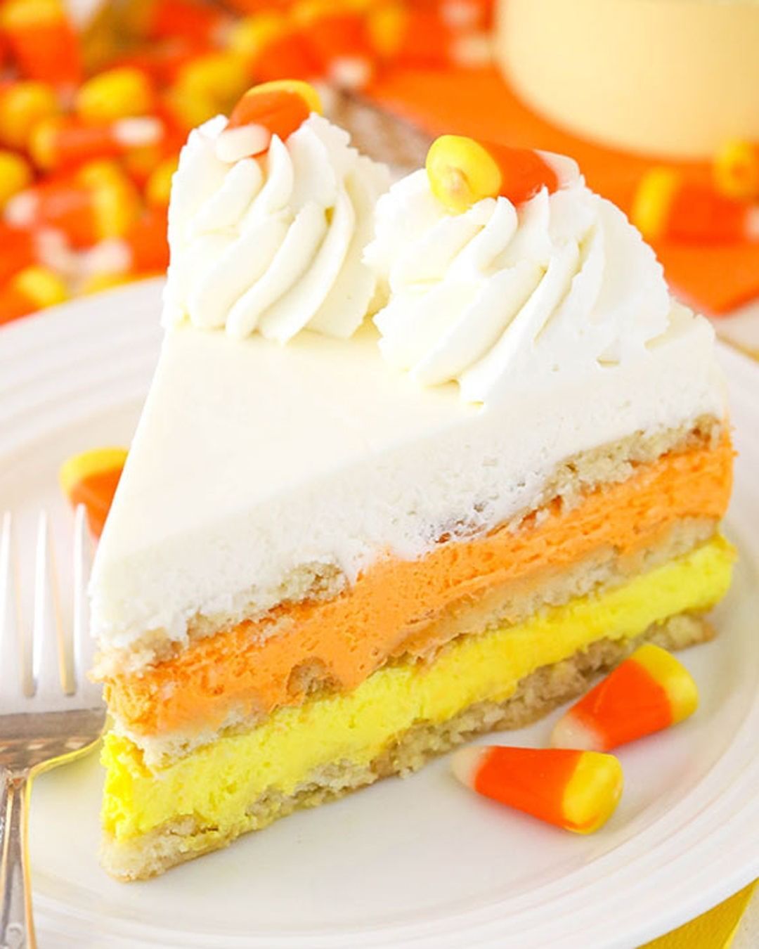 Good Halloween Candy Corn Cake