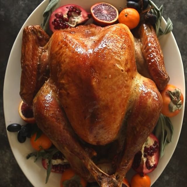 Butter and Herb Roast Turkey Recipe | The Feedfeed