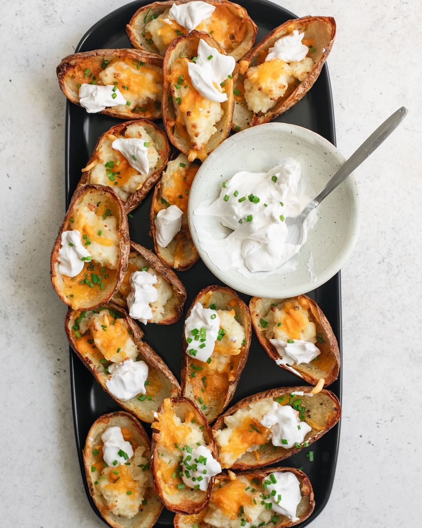 Twice Baked Potato Skins Recipe | Hot Sex Picture