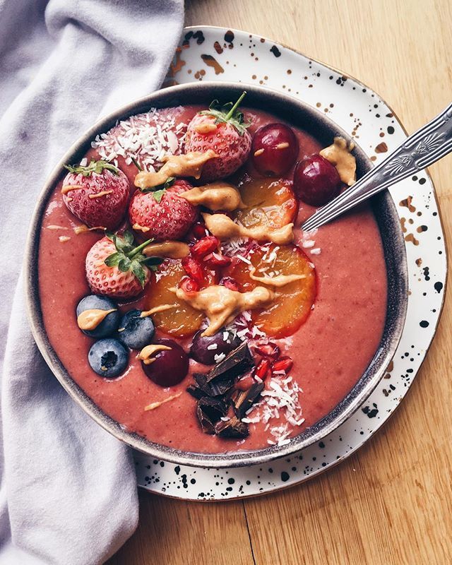 Roasted Plum Peanut Butter Smoothie Recipe The Feedfeed