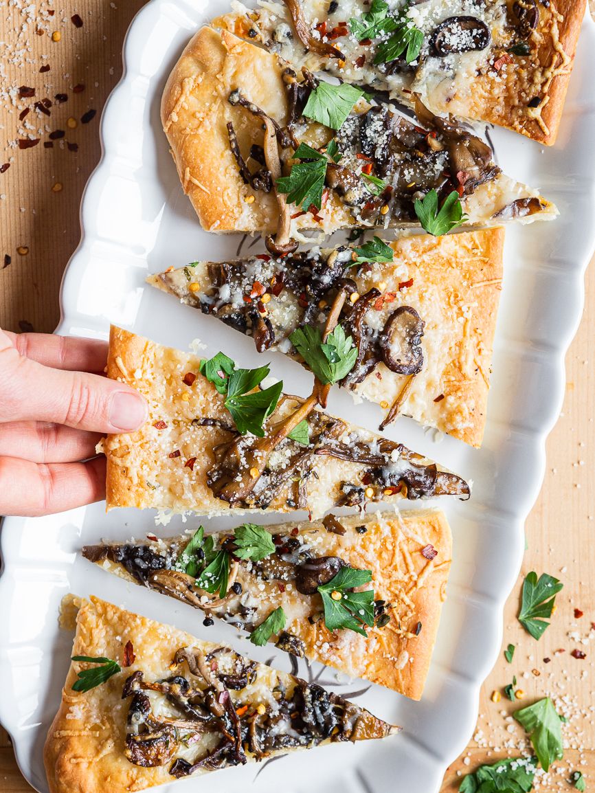 Mushroom, Gruyere & Thyme Flatbread Recipe The Feedfeed