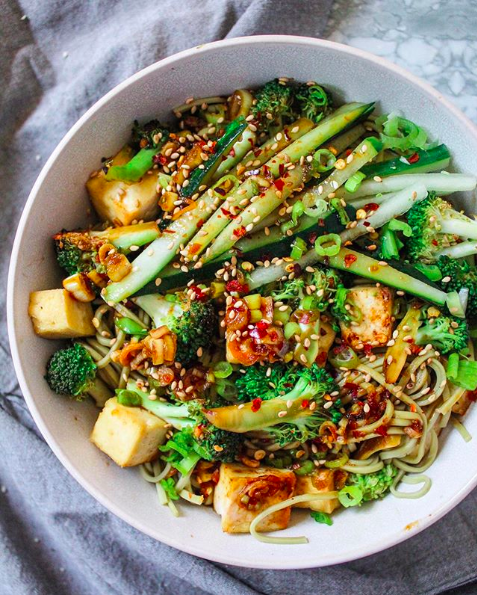 Tofu Noodle Bowls with Citrus Soy Sauce Recipe | The Feedfeed