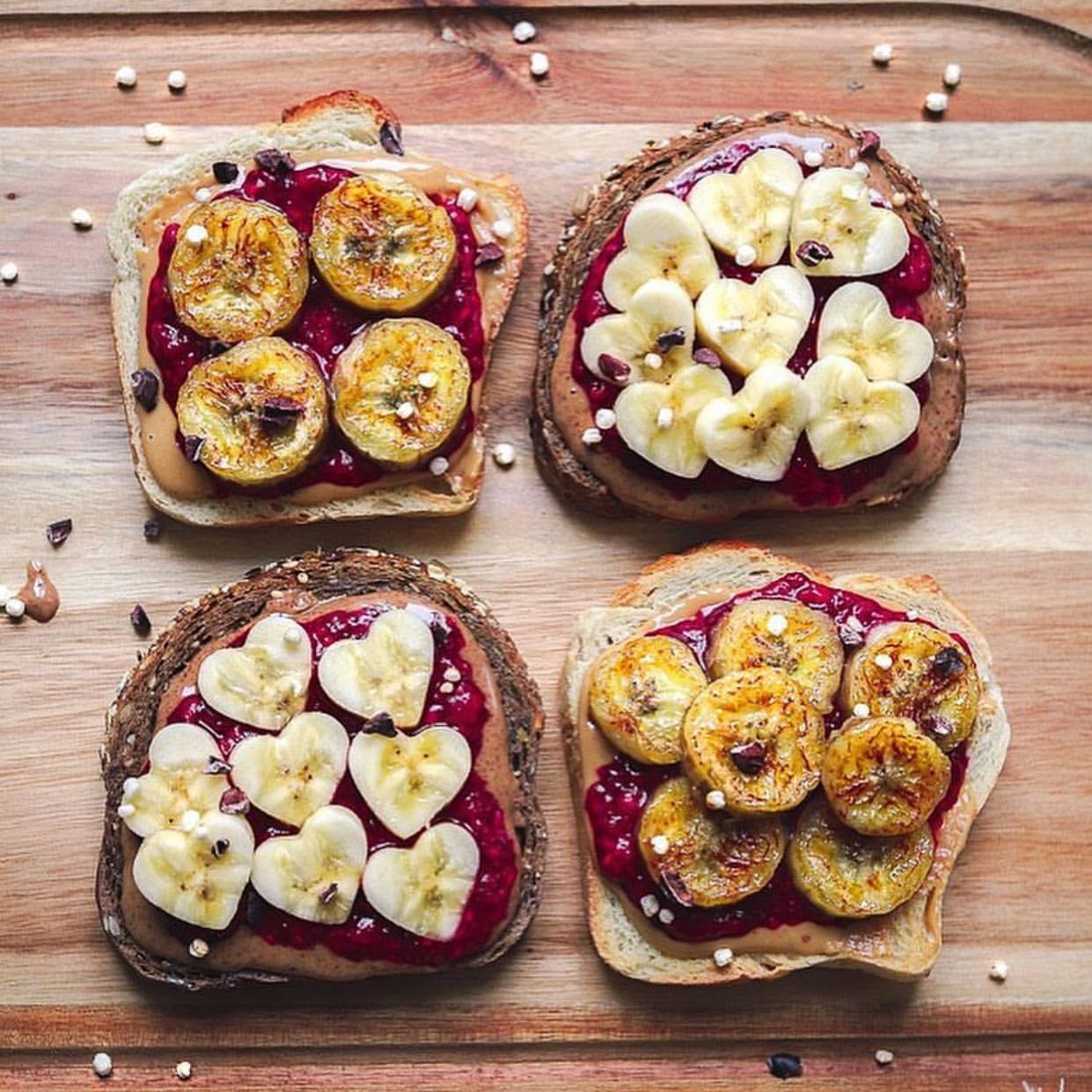 PB and J Toasts with Caramelized Banana Recipe The Feedfeed