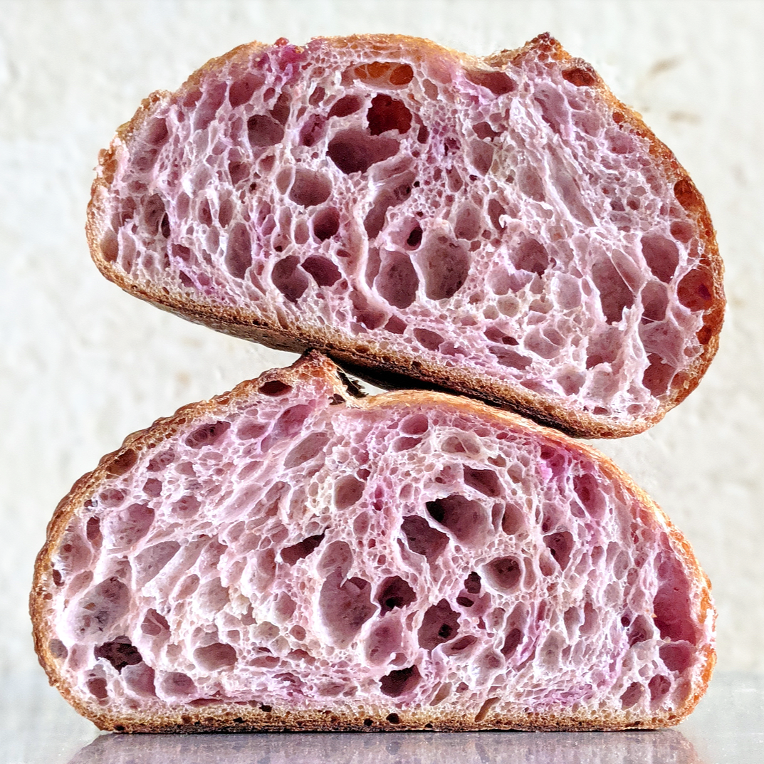 Purple Sweet Potato Swirl Sourdough by fullproofbaking | Quick & Easy