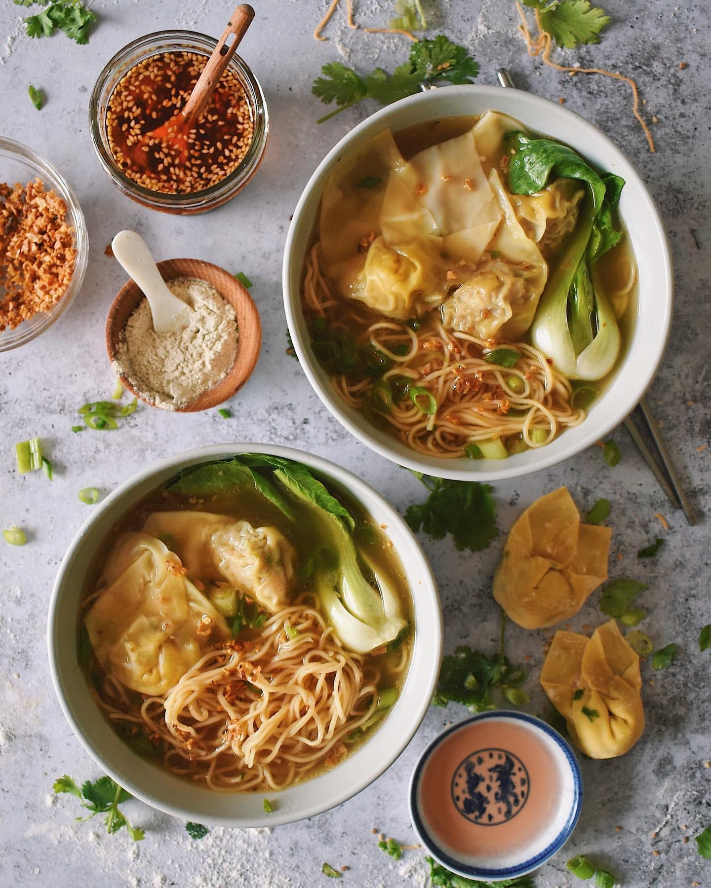 Cantonese Noodle Soup With Wontons By Nom Life Quick Easy Recipe The Feedfeed