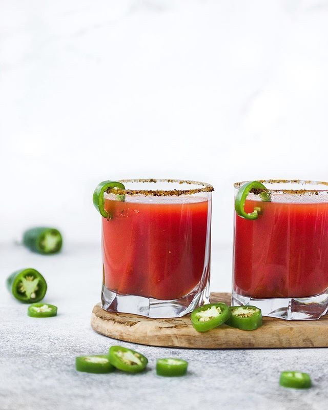 Bloody Mary with Jalapeño Rings by aperitifkitchen Quick & Easy Recipe The Feedfeed
