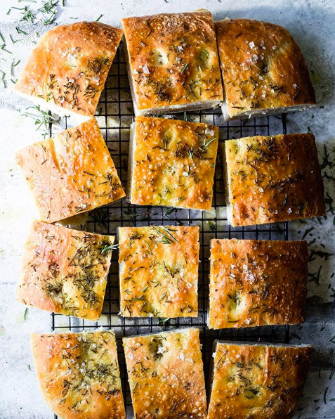 Focaccia with Rosemary and Olive Oil (With Video)