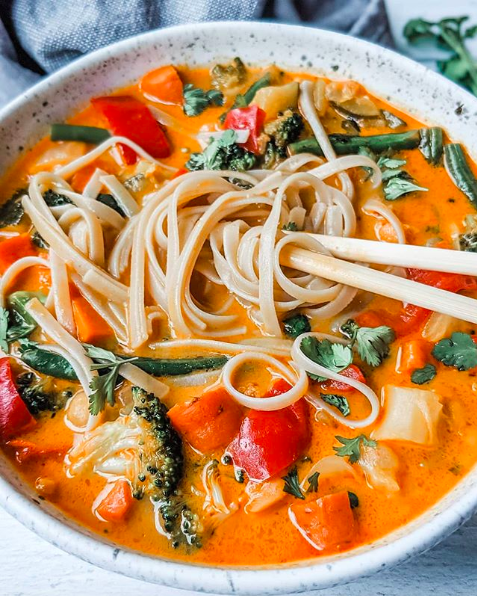 Vegetable Curry Noodle Soup Recipe | The Feedfeed