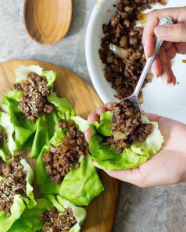 Korean Style Beef Lettuce Wraps Recipe By Shadi Unicorns In The Kitchen The Feedfeed