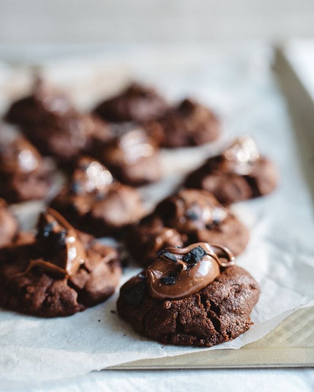Chocolate Hazelnut Thumbprint Cookies Recipe The Feedfeed