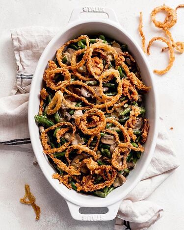 fried onion green bean casserole