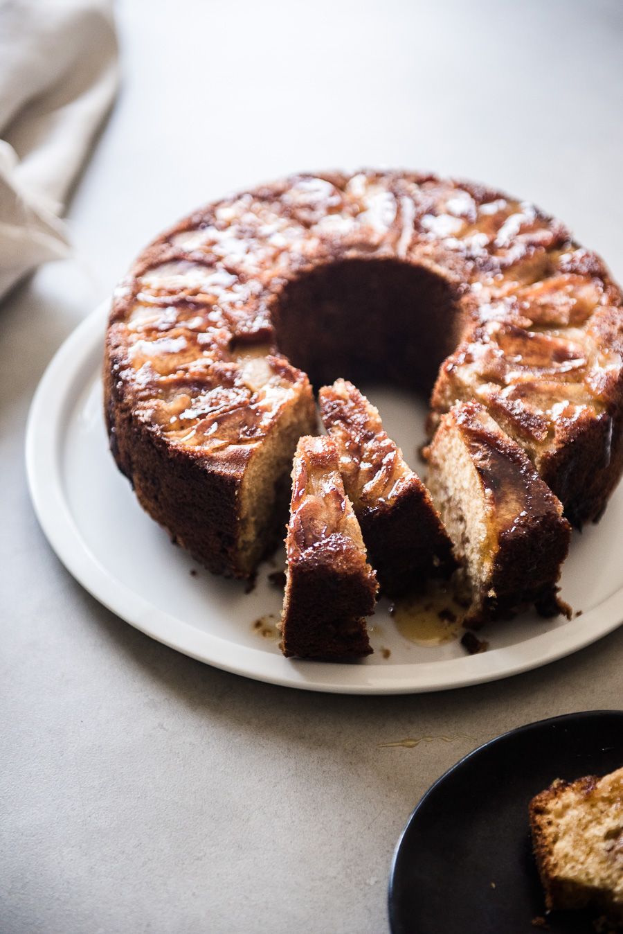 Burnt Honey Drizzle Brown Sugar Apple Cake Recipe | The Feedfeed