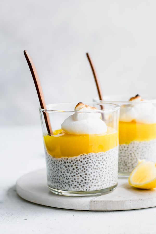 Lemon Meringue and Chia Pudding Parfaits by choosingchia | Quick & Easy ...