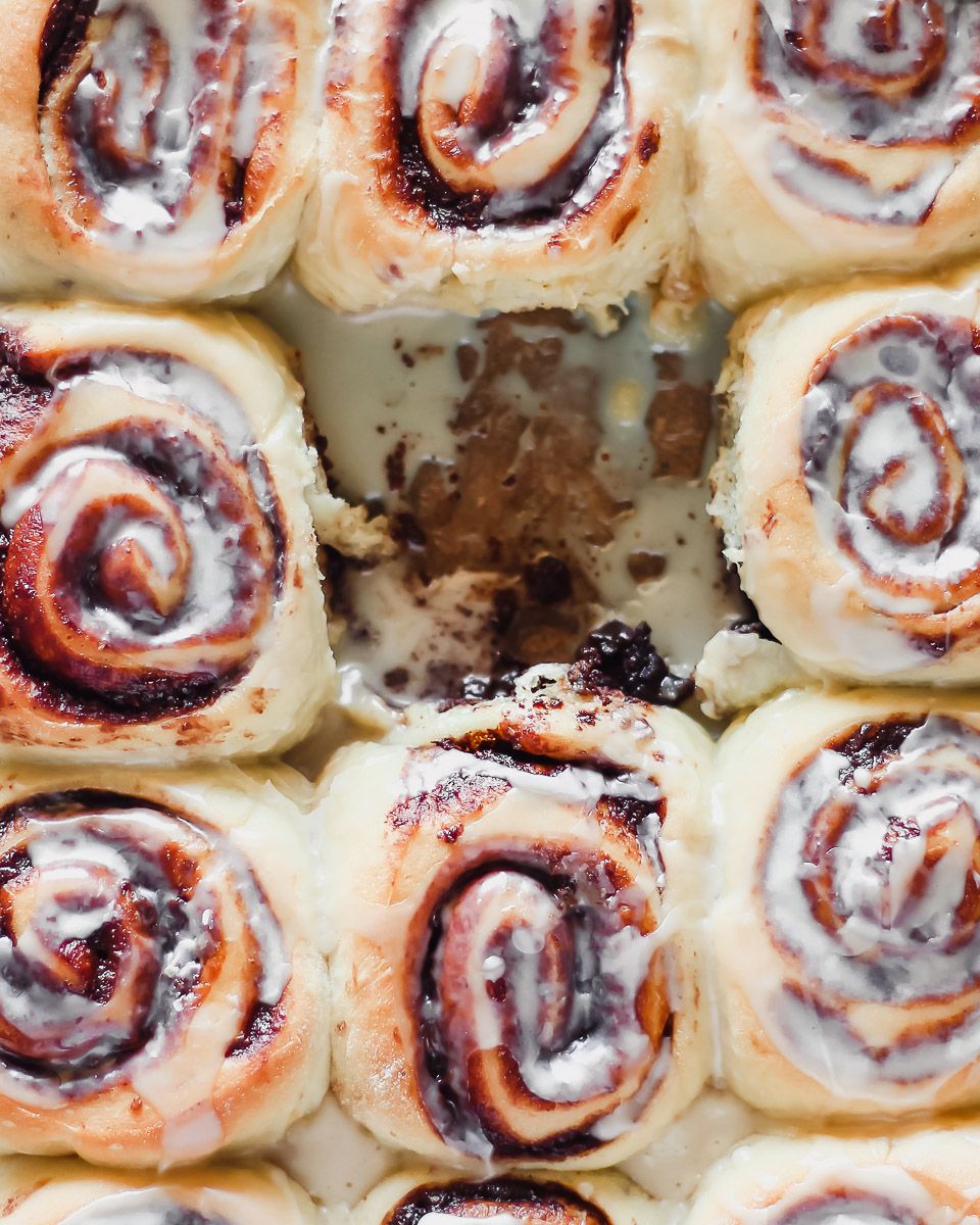 Chocolate Hazelnut Cinnamon Rolls Recipe The Feedfeed