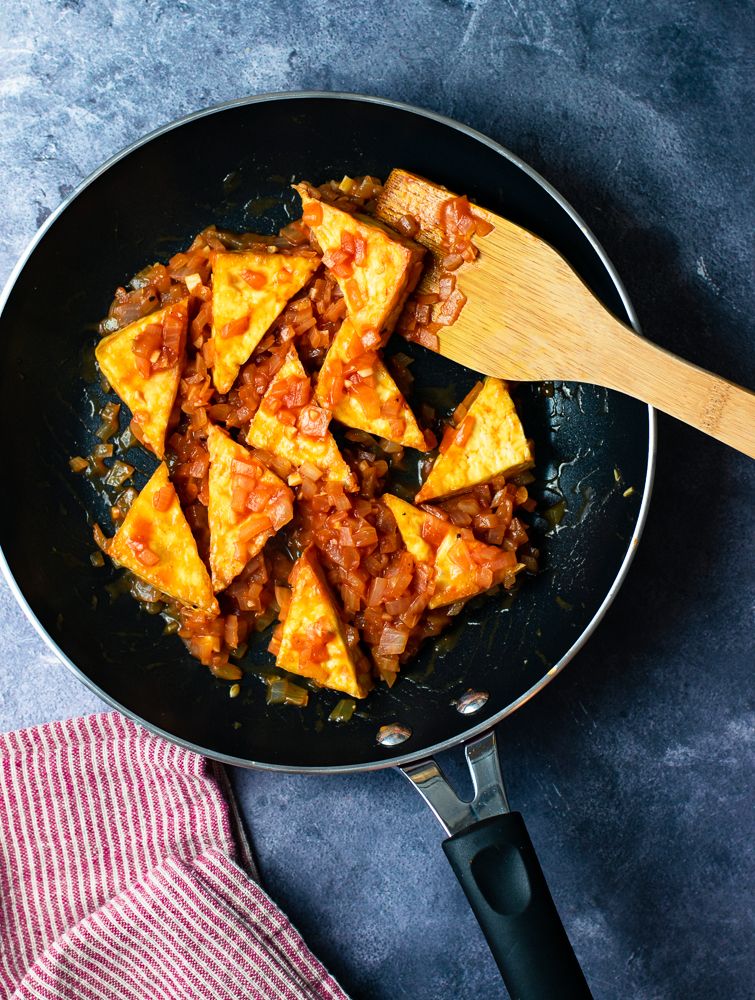 Ketchup & Onion Sauce Tofu Recipe The Feedfeed