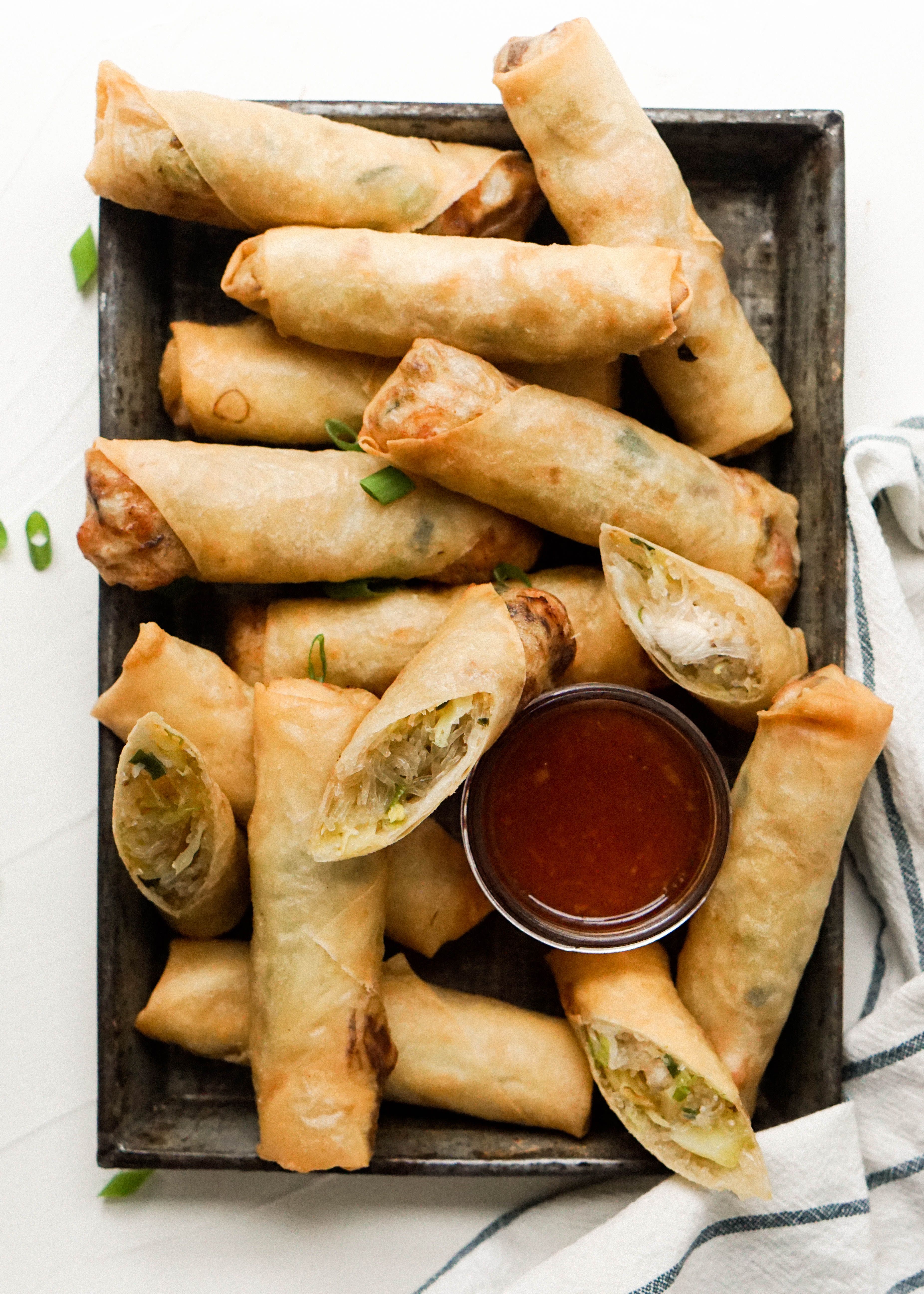 Cabbage and Chicken Spring Rolls by eatchofood Quick & Easy Recipe The Feedfeed