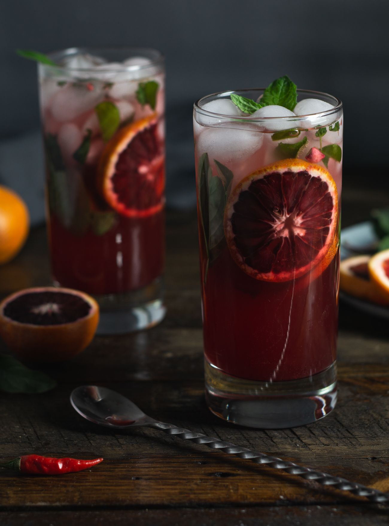 Thai Basil Blood Orange Mojito Recipe The Feedfeed