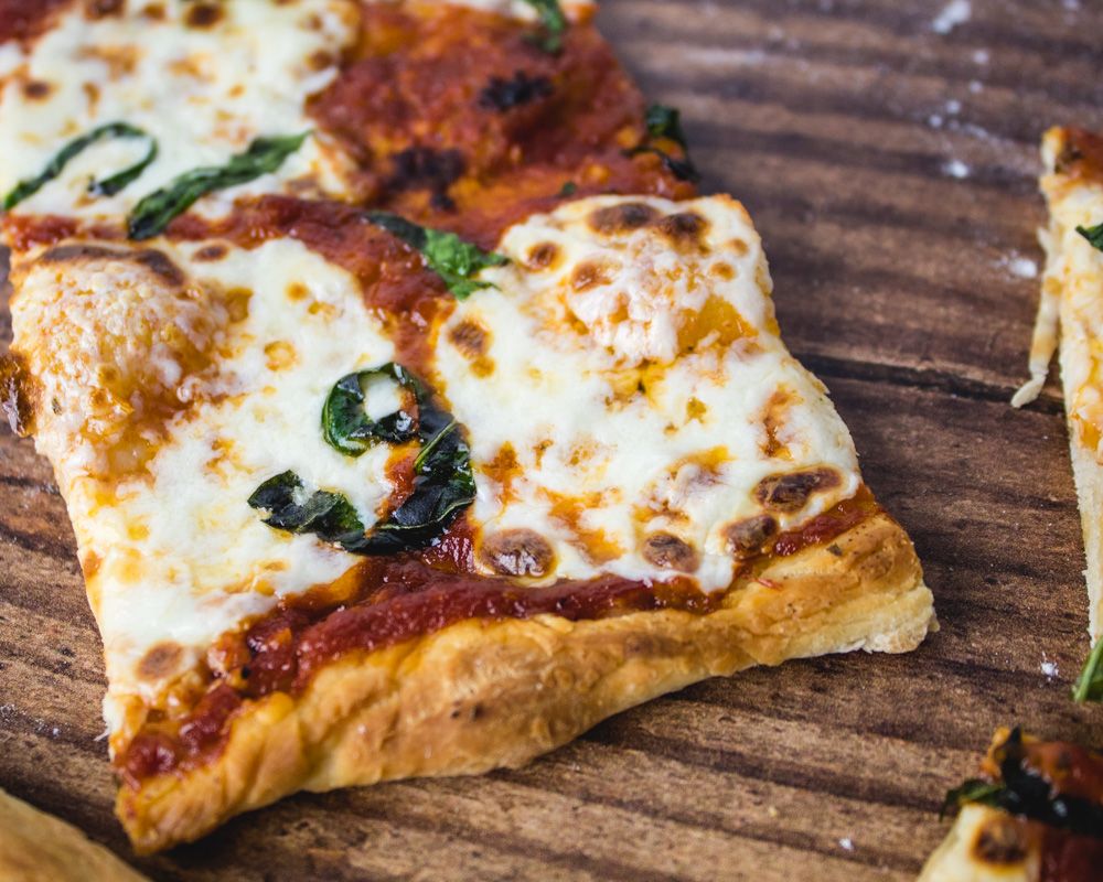 Tomato Basil and Mozzarella Flatbread