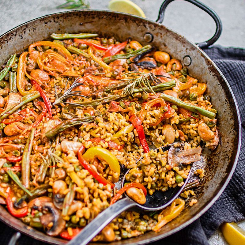 Vegetable Paella Recipe | The Feedfeed