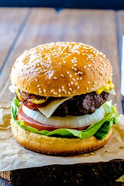 Teriyaki Steak Sushi Burger - The Flavor Bender