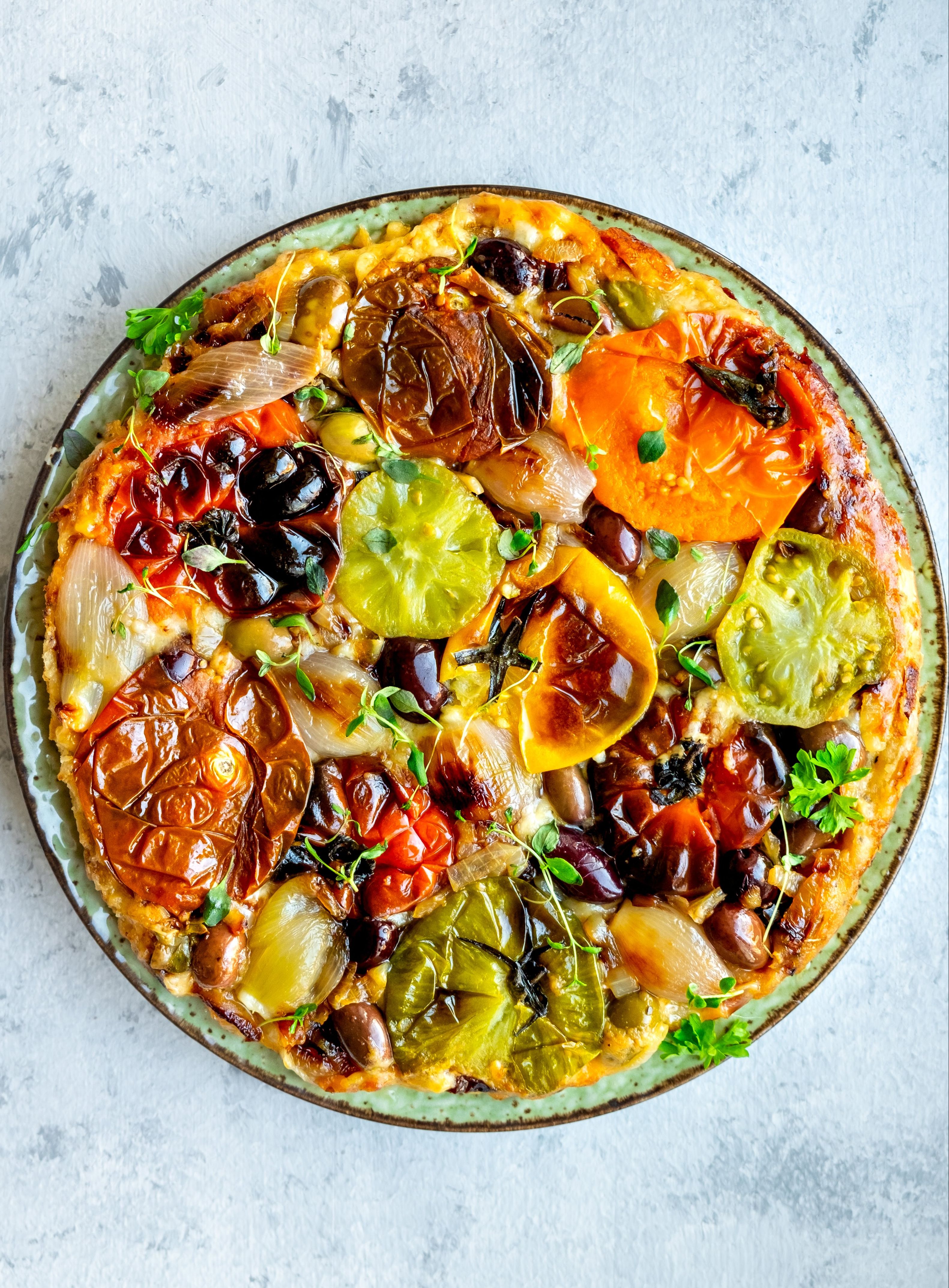 Heirloom Tomato and Olive Tart Recipe The Feedfeed