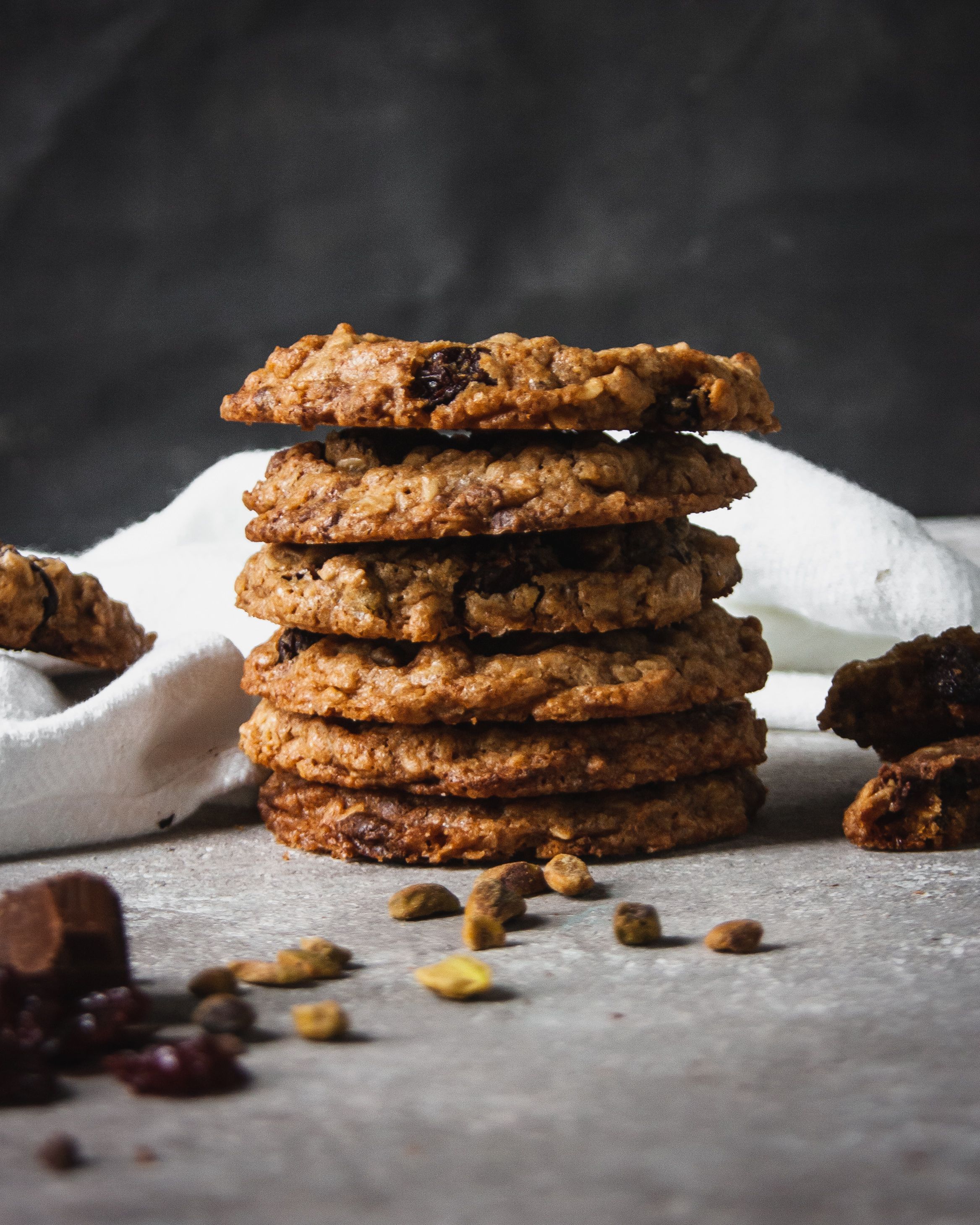 Oatmeal Cookies with Cherry Pistachio and Chocolate by breadandbasil ...