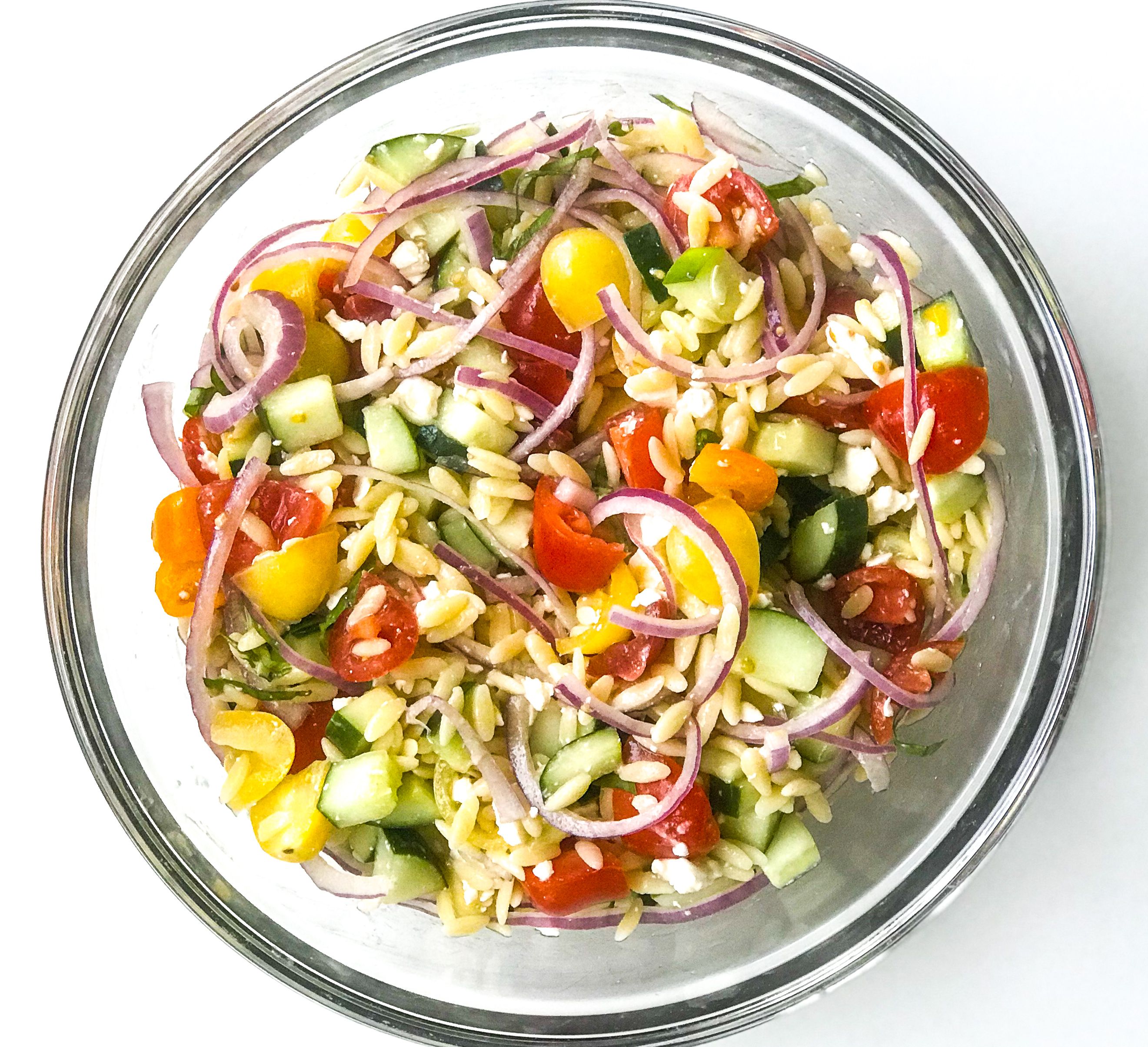 Cucumber Tomato Orzo Salad Recipe The Feedfeed