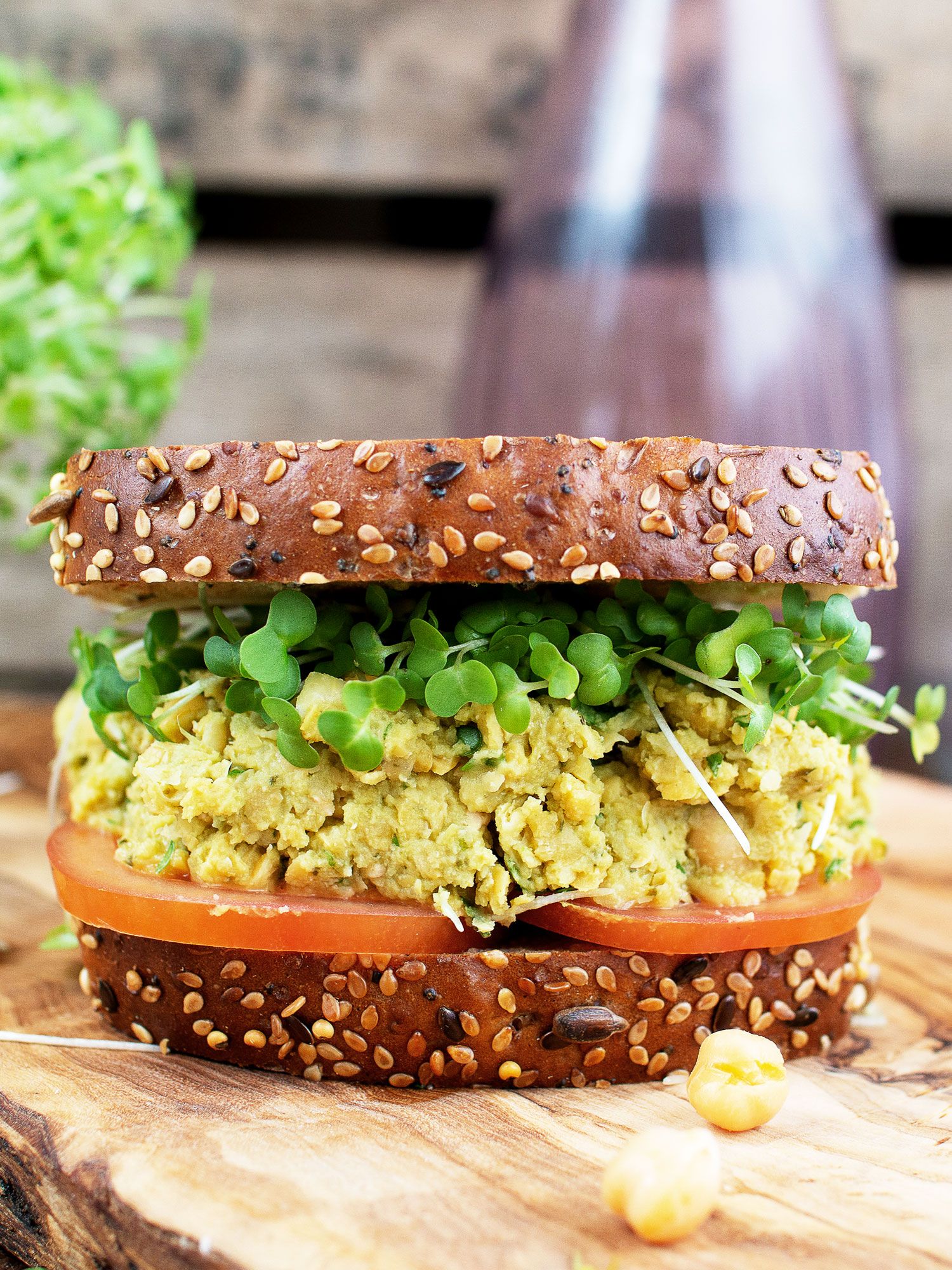 Mashed Chickpea Sandwich with Pesto Recipe The Feedfeed