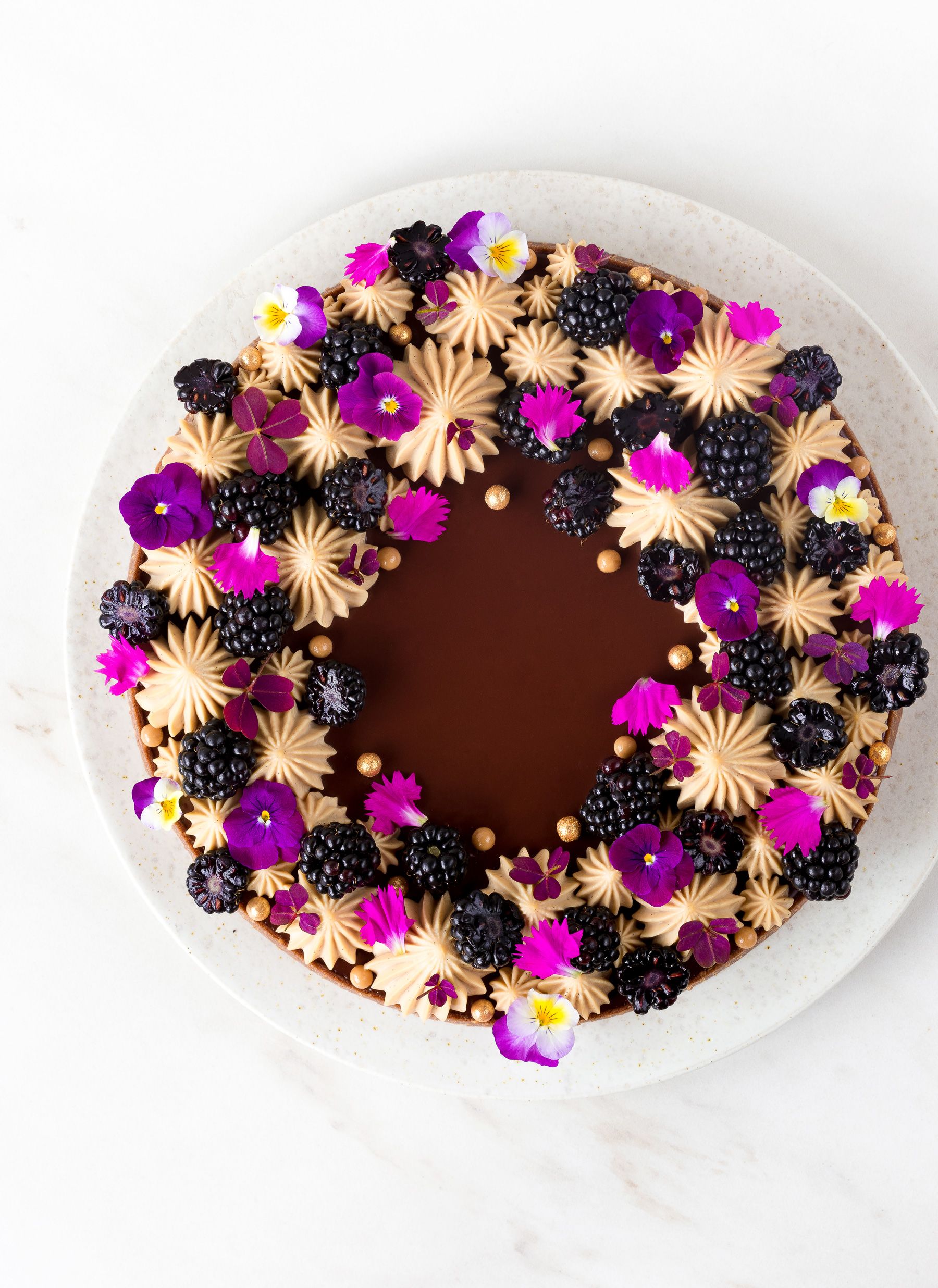 Blackberry Dark Chocolate Tart with Chocolate Shortcrust Pastry by ...