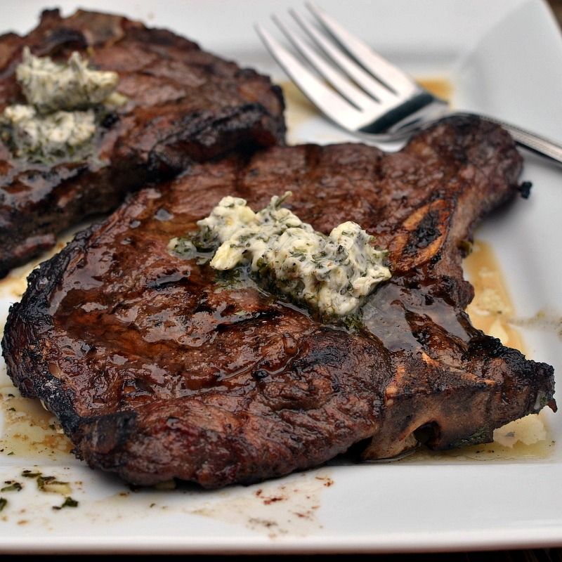 Marinated Herb Butter Steaks by smalltownwomanfoodnut Quick & Easy