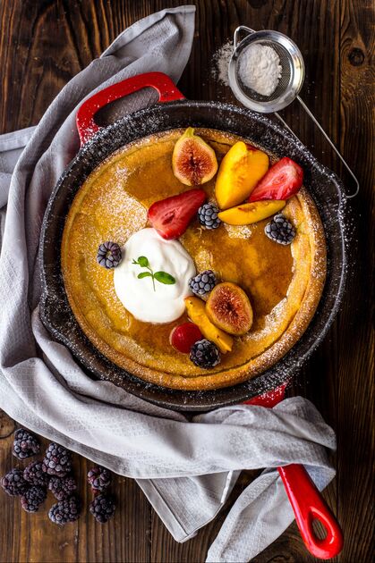 Easy Dutch Baby Pancake Recipe- Entertaining with Beth